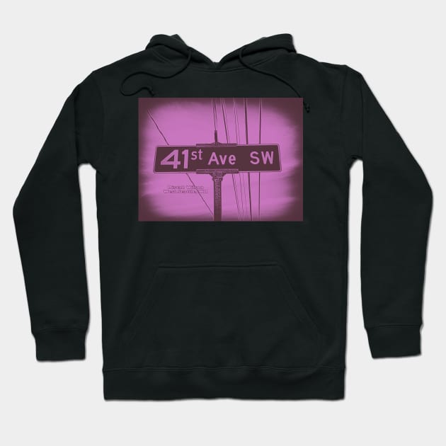 41st Avenue Southwest, West Seattle, WA by Mistah Wilson (Issue143 Edition) Hoodie by MistahWilson